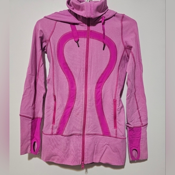 Lululemon Bubble Gum  Pink Zip-Up Hoodie - Picture 1 of 5